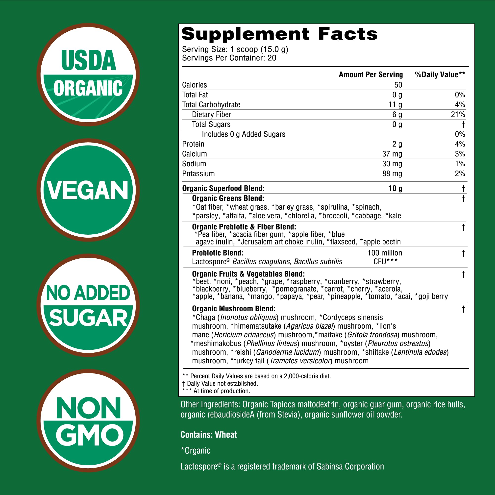 Country Farms Super Greens bottle on kitchen counter for busy mornings