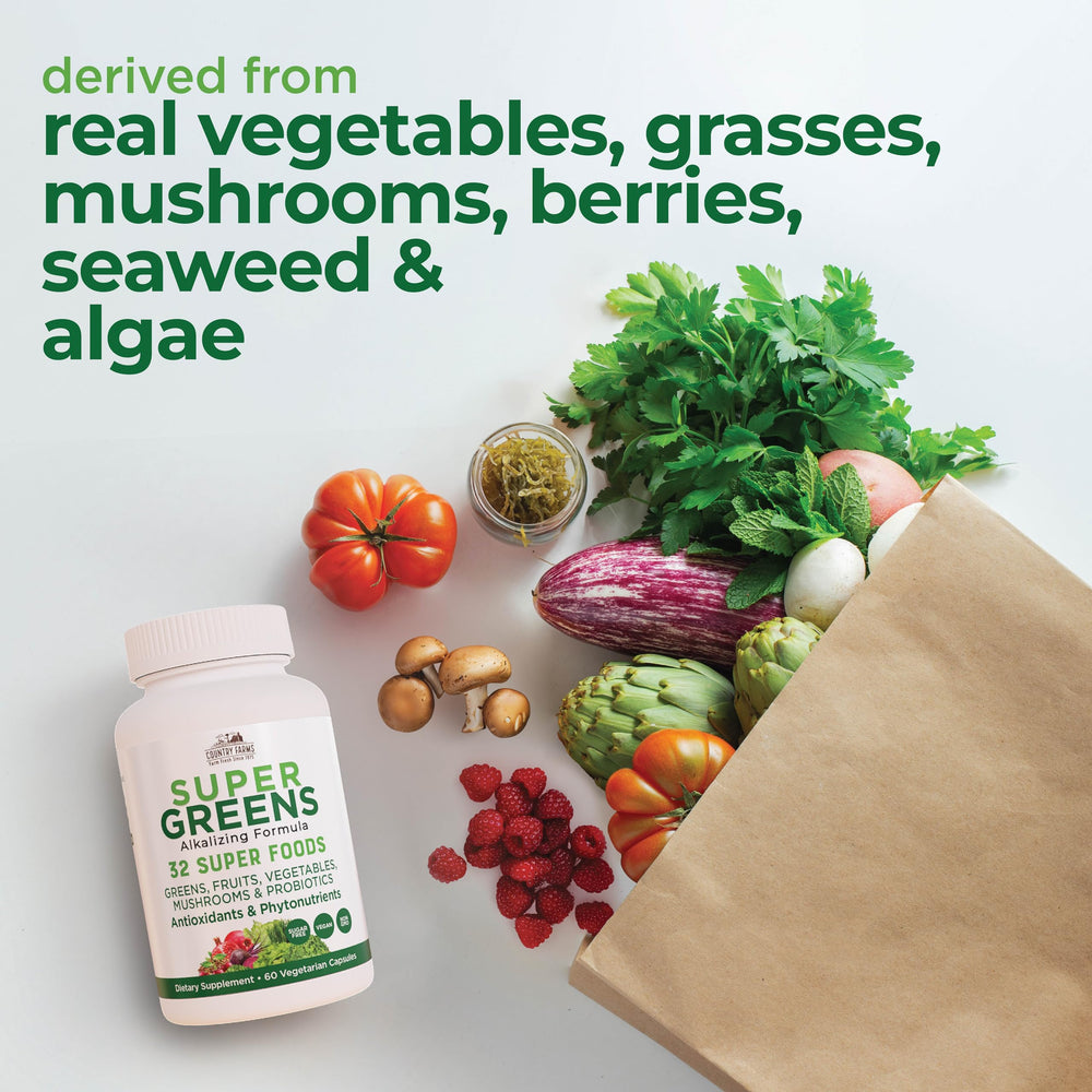 Country Farms VegiCaps probiotic blend supports digestion and nutrient absorption.