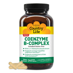 Country Life Coenzyme B-Complex bottle front shows daily energy support.