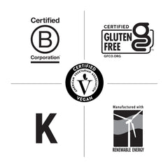 Vegan and kosher icons on Country Life Coenzyme B-Complex packaging.