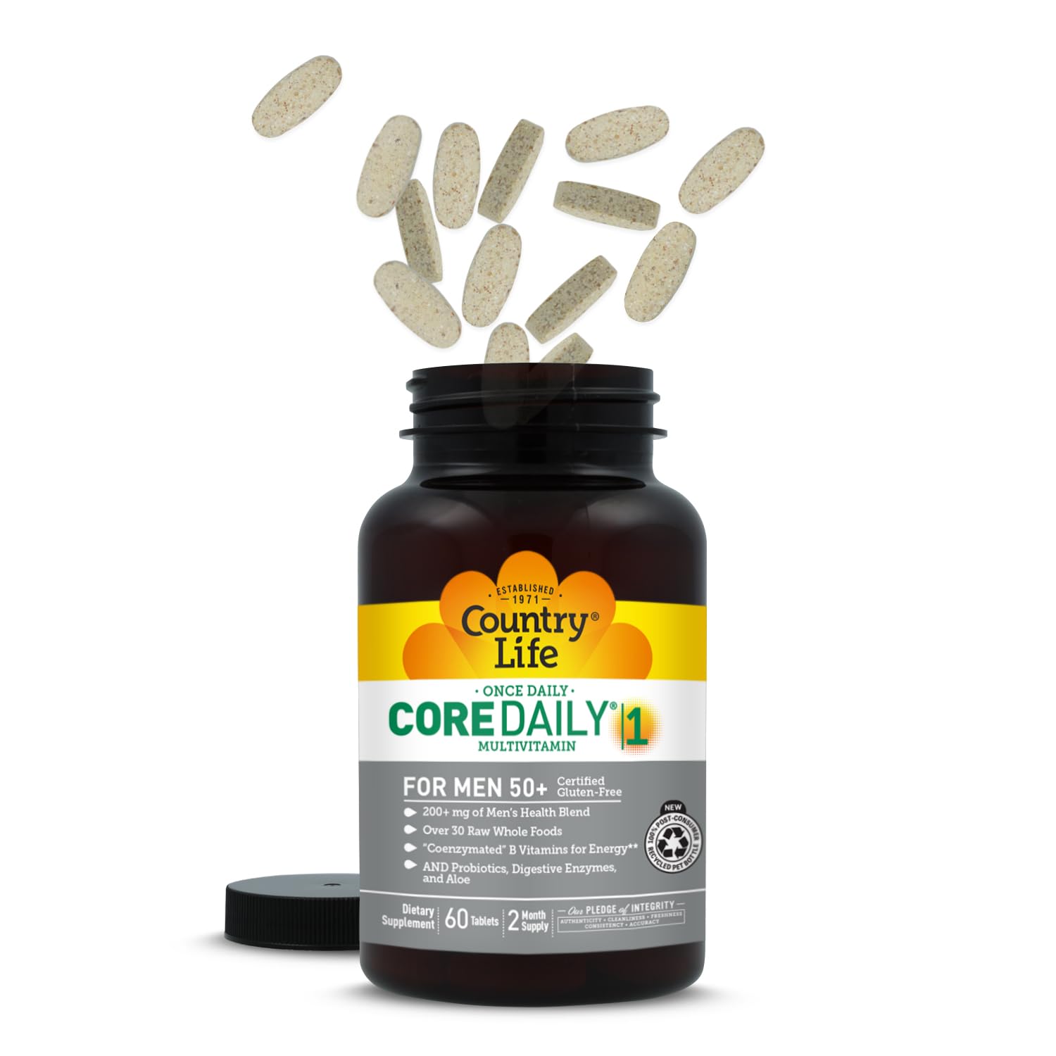 Country Life CORE Daily-1 packaging shows easy daily use for men 50+.