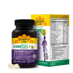 Country Life CORE Daily-1 for Women 50+ bottle front supports daily wellness