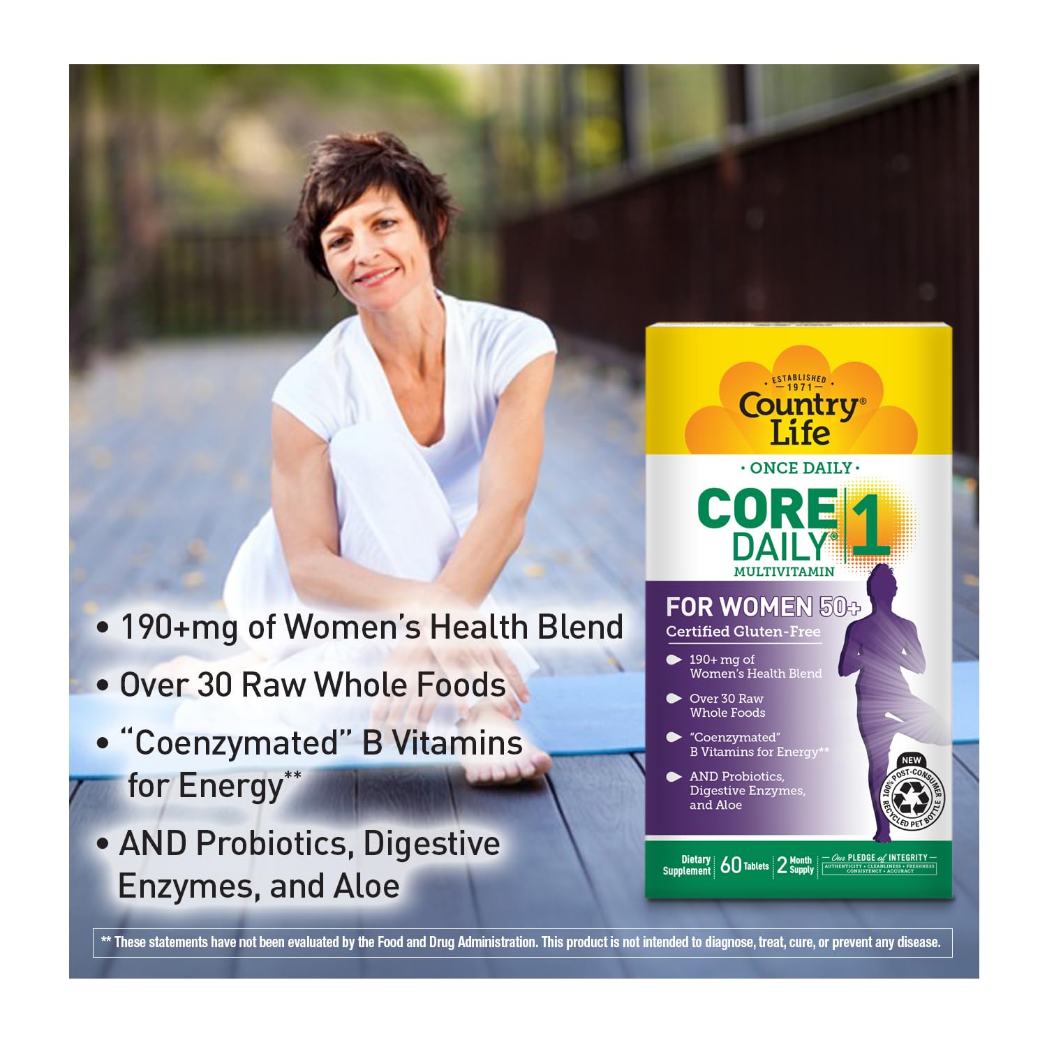 Probiotic blend capsules in Country Life CORE Daily-1 for digestion