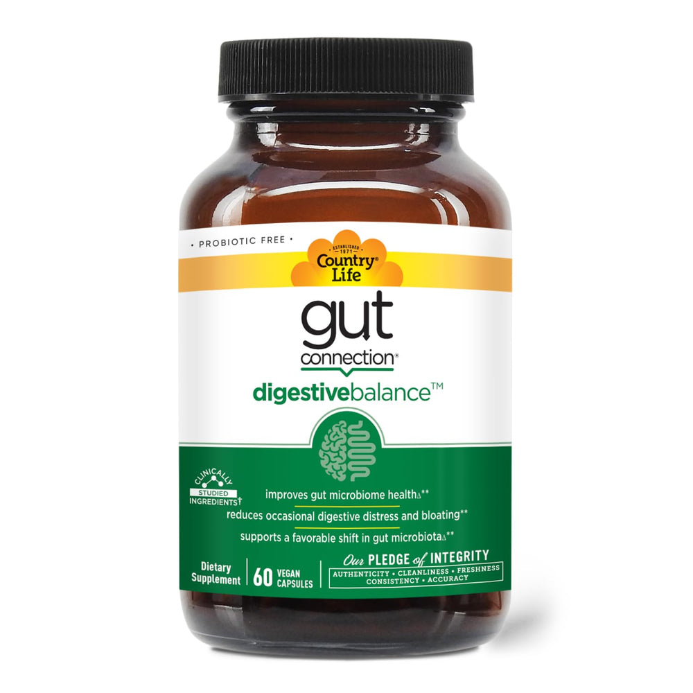Country Life Gut Connection prebiotic complex Organic PreticX on the label