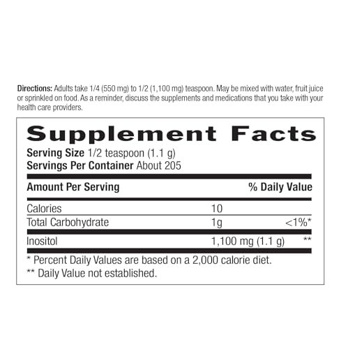 Country Life Inositol Powder easy pour dispenser facilitates daily dosing.