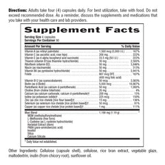 Country Life Maxi-Hair Plus ingredients panel highlighting biotin and minerals for keratin support.