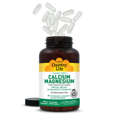 Country Life Target-Mins infographic-style graphic indicates calcium-to-phosphorus ratio benefits.