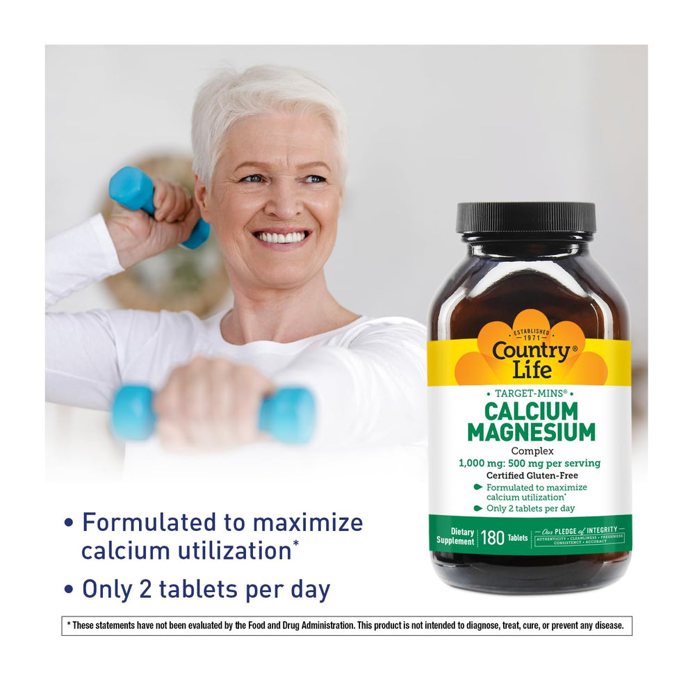 Country Life Target-Mins phosphorus icon highlights balanced mineral blend