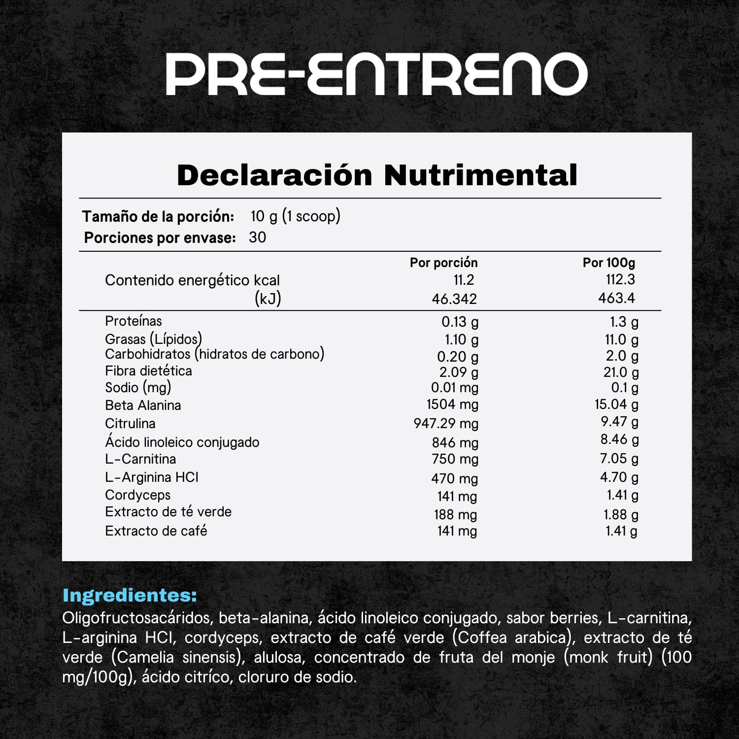 COURA ingredients cordyceps highlight energy-boosting natural extract