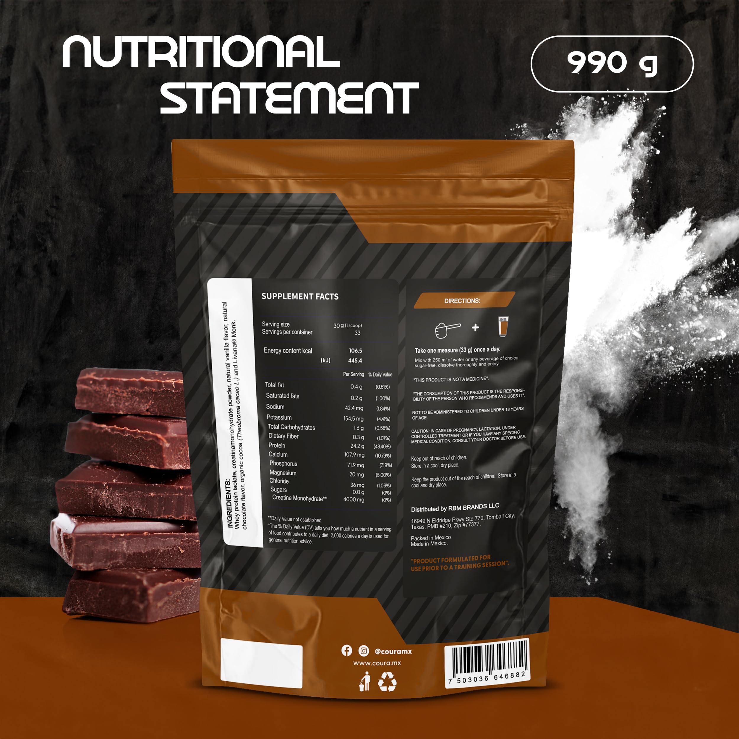 COURA smooth-dissolve powder dissolves easily in water, milk, or smoothies for busy days