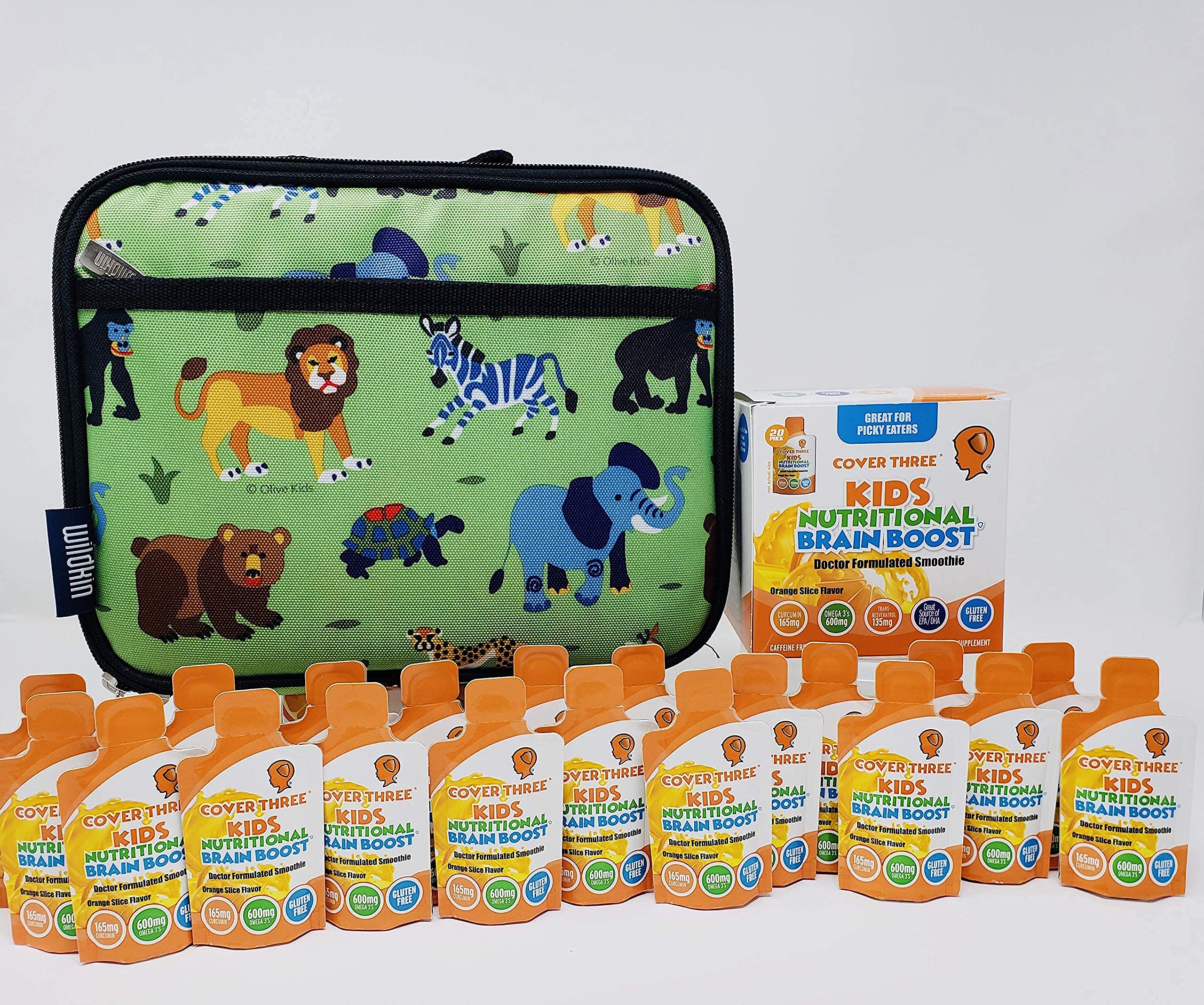 Cover Three No added sugars DHA for kids, clean nutrition.