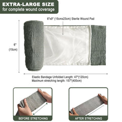 Cozii bandage showing 3-layer technology with primary and secondary dressings