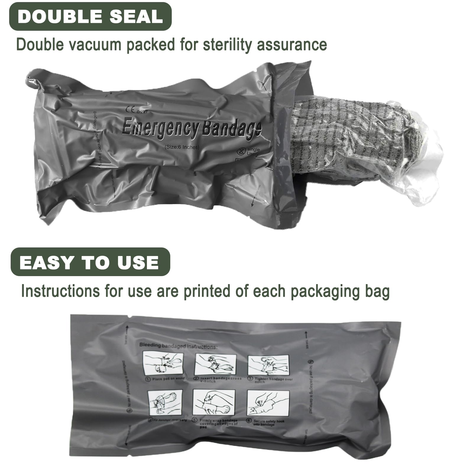 Cozii sterile vacuum-sealed packaging indicating safe storage