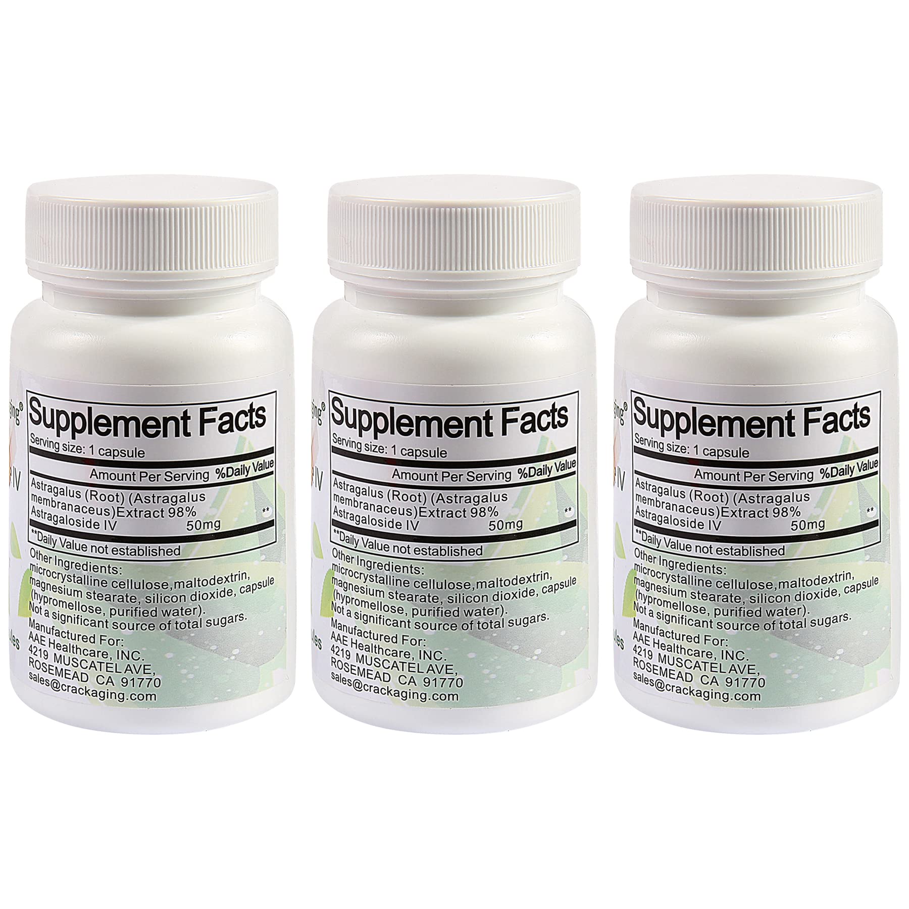 Crackaging Astragaloside IV capsule close-up highlighting enteric coating for better absorption.