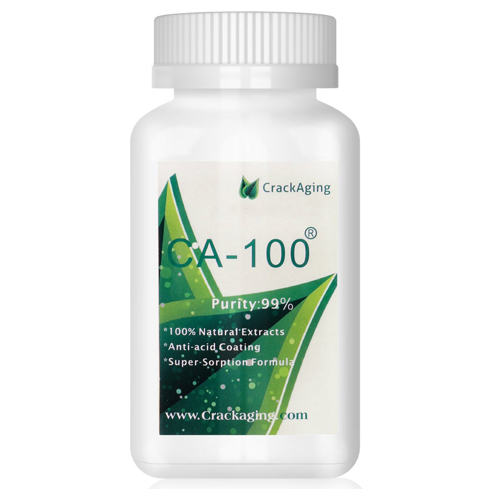 Crackaging CA-100 capsule close-up highlighting pure Cycloastragenol for daily vitality support