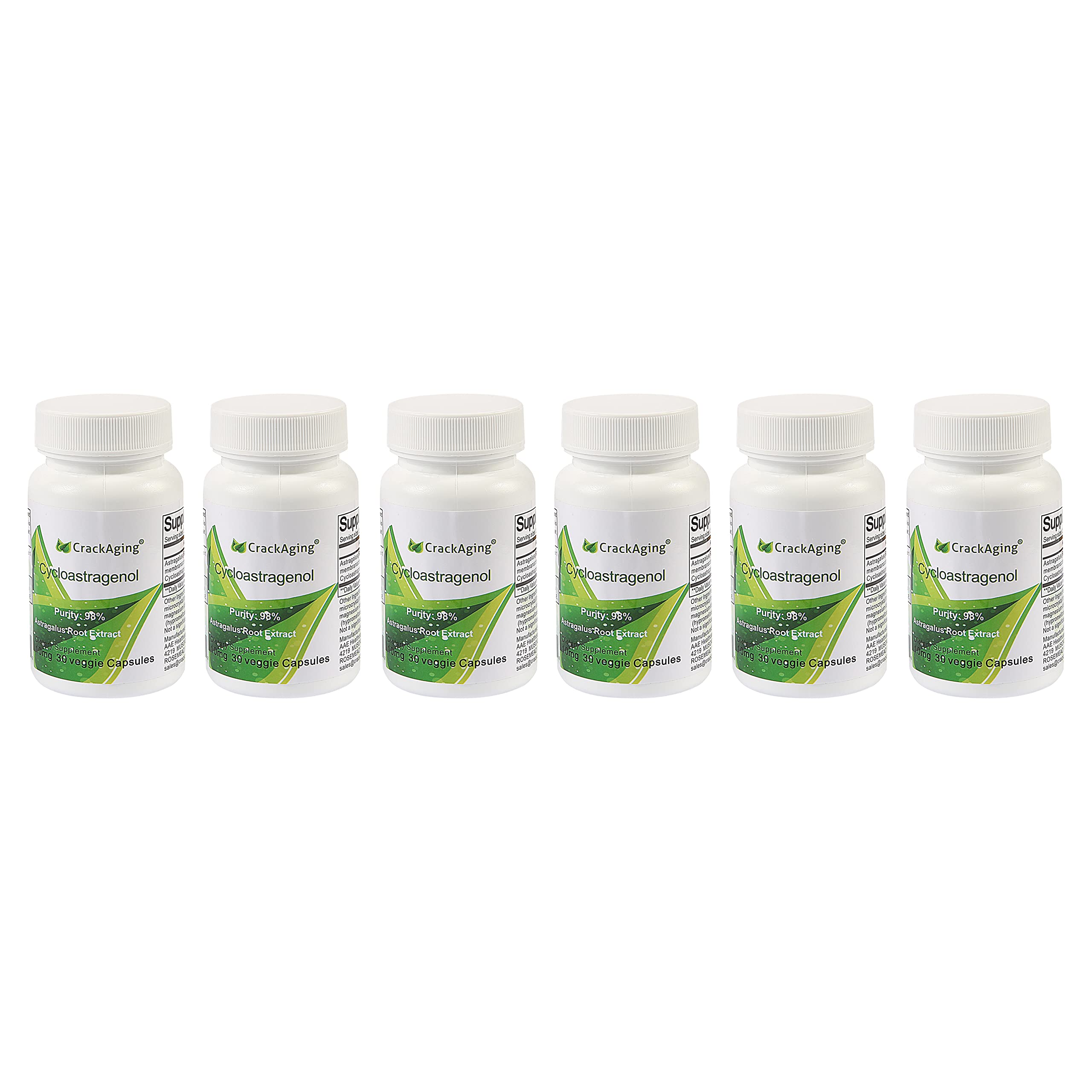 Crackaging Cycloastragenol bottle pour demonstrates daily use and potential immune support