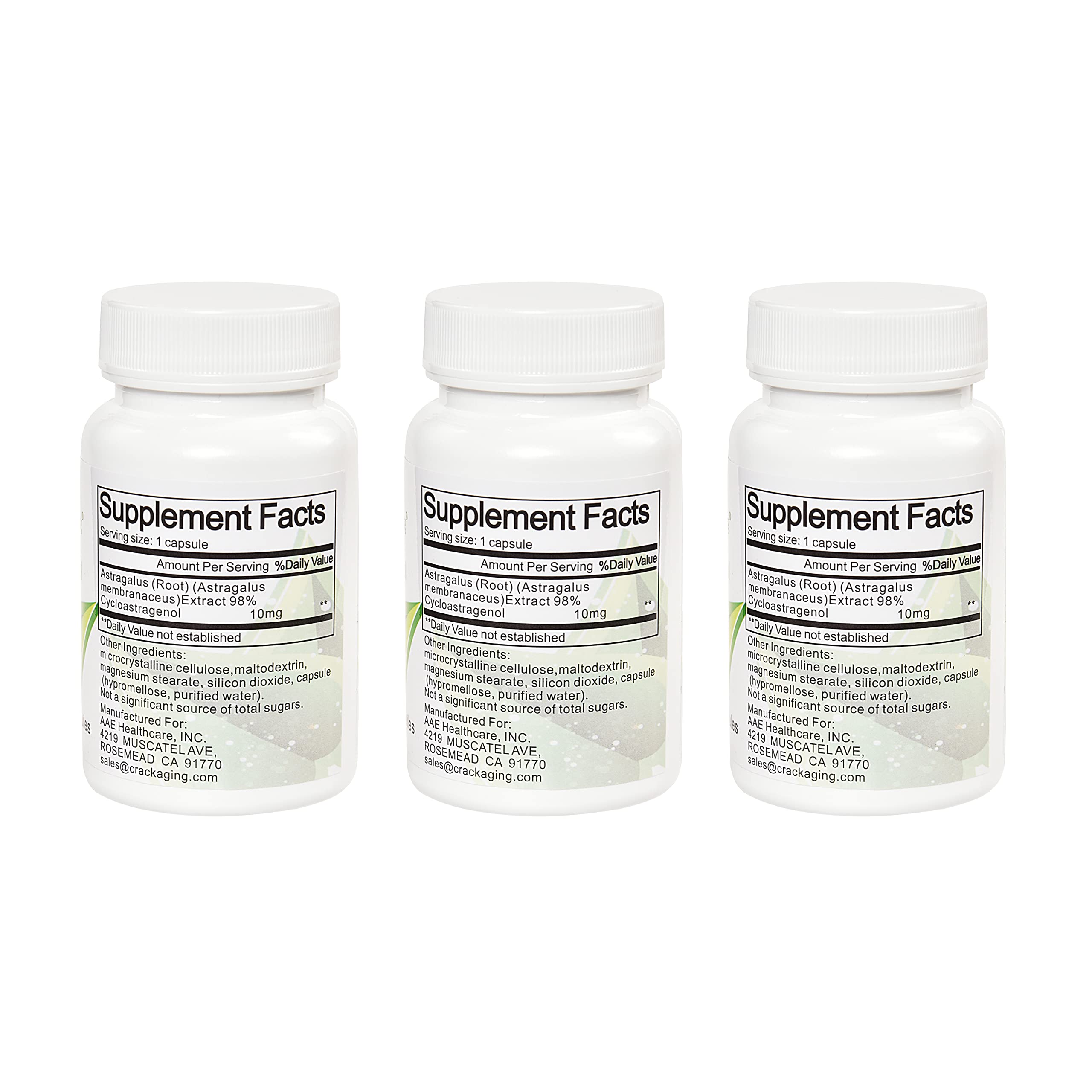 Crackaging Cycloastragenol pills close-up highlighting high purity and capsule quality.