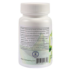 Crackaging Super-Absorption label and packaging view conveys purity with no artificial coating.