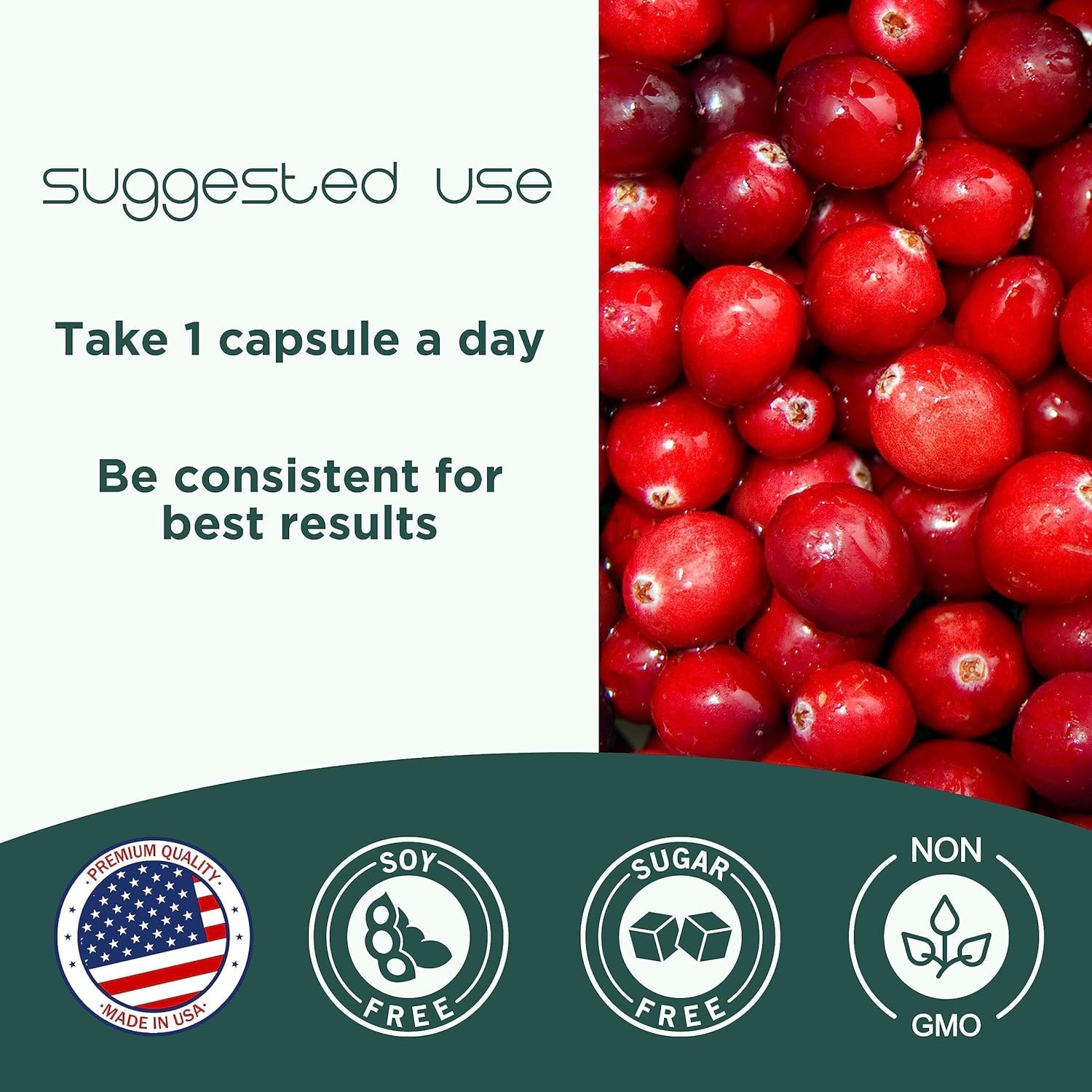 CranCap gluten-free icon indicating suitability for gluten-sensitive users.