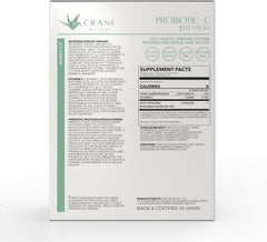 CRANE WELLNESS packaging displays non-GMO, plant-based, gluten-free icons.