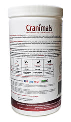 Cranimals Cranberry Powder dog meal mix demonstrates seamless blending into meals.