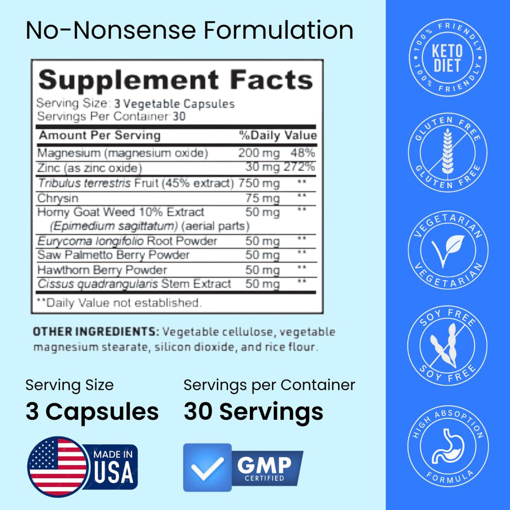 Crazy Muscle Booster label closeup displaying dosage and usage for trust.