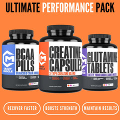 Crazy Muscle capsules in hand ready for simple daily dosing.
