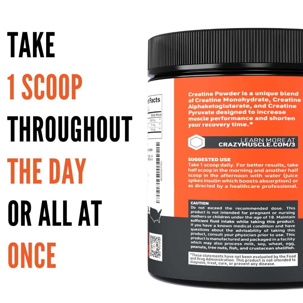 Crazy Muscle pre- and post-workout use shows versatile timing