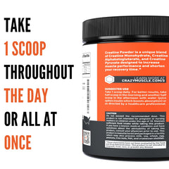 Crazy Muscle pre- and post-workout use shows versatile timing