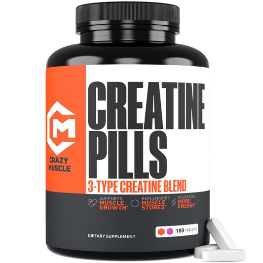 Crazy Muscle Three-atine bottle pour for easy workout dosing