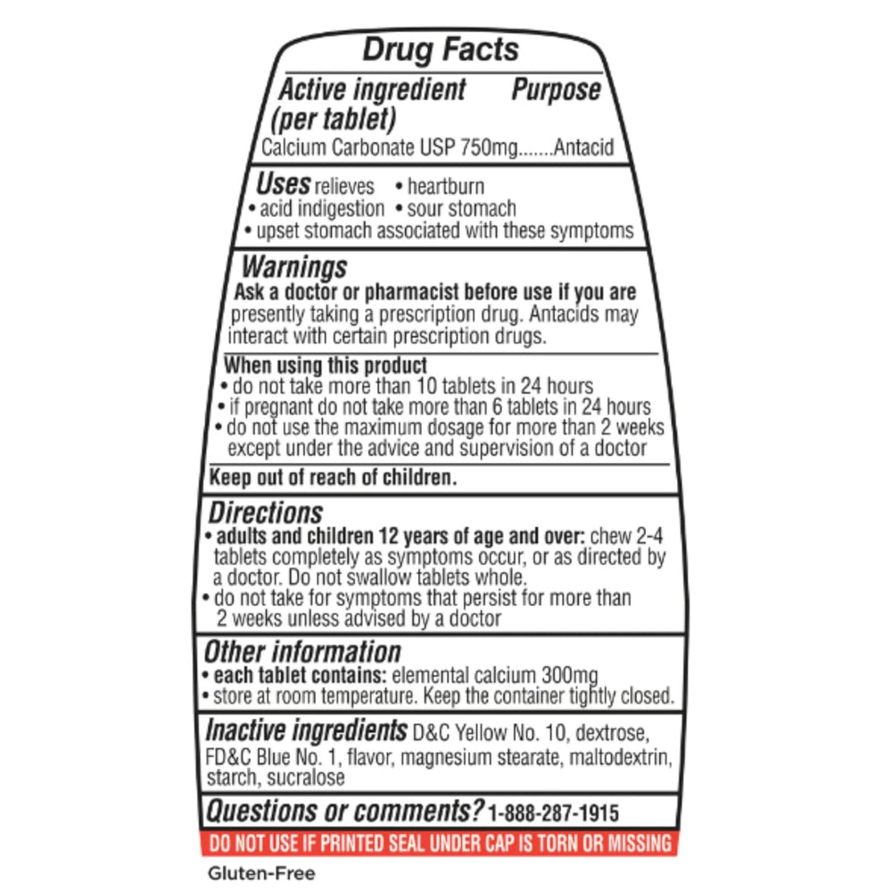 Create and Bundle calcium-enriched antacid with peppermint flavor for soothing stomach comfort.