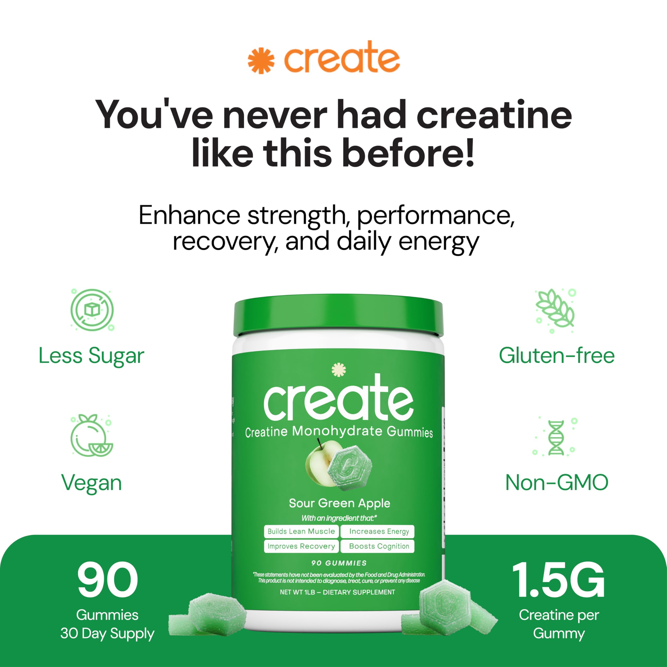 Close-up of orange flavor gummy for tasty workout support