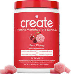 Create Creatine Monohydrate Gummies orange pack for sharper focus and sustained endurance.