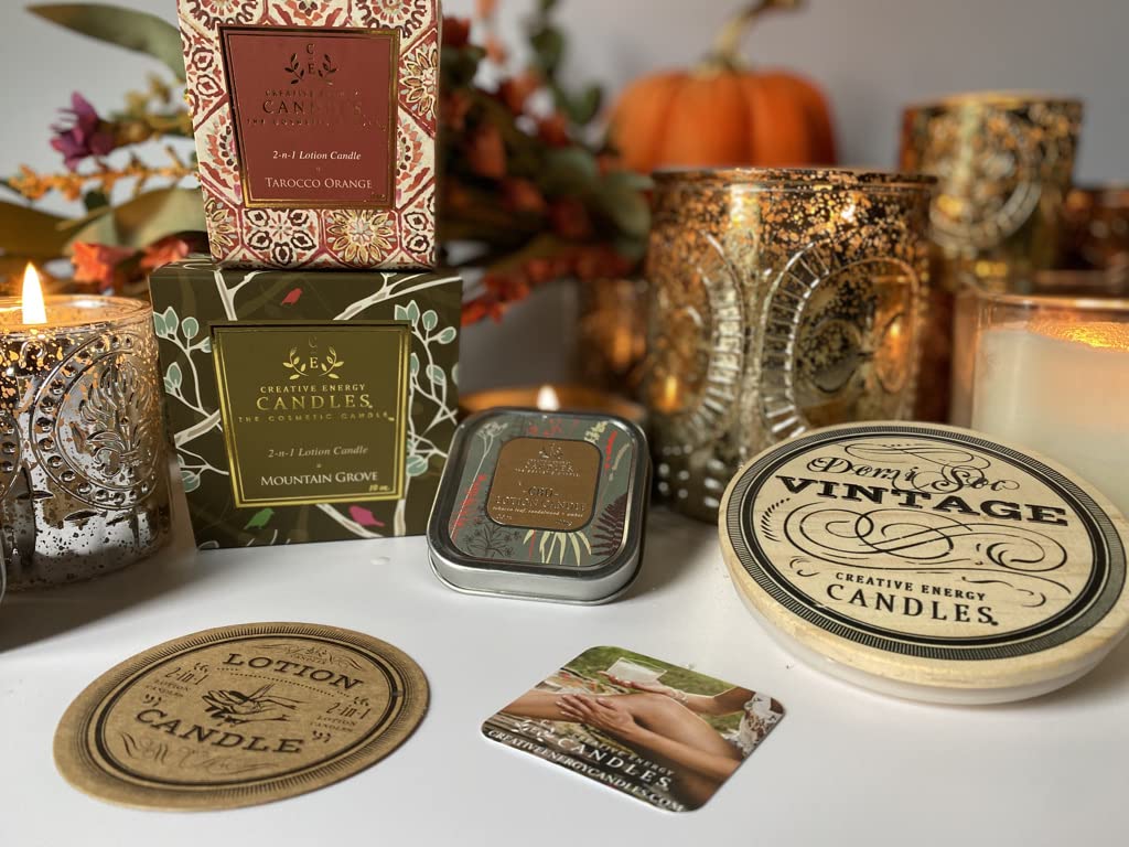 Creative Energy Candles cruelty-free, USA-made eco-friendly candle packaging.