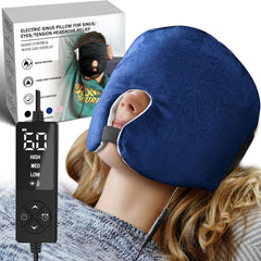 CREATRILL Face Heating Pad full-coverage mask delivers overall facial warmth for relaxation.