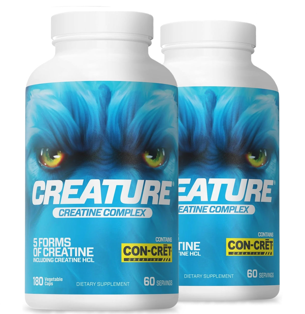 CREATURE Creatine Complex capsules bottle—vegan formula supporting daily energy