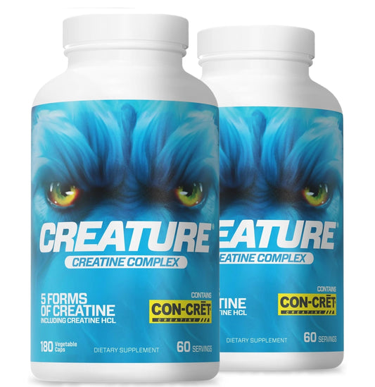 CREATURE Creatine Complex capsules bottle—vegan formula supporting daily energy