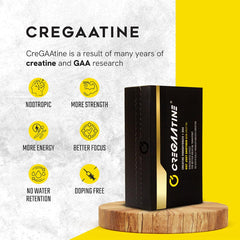 CreGAAtine single-serve packet ready to mix in water or shake