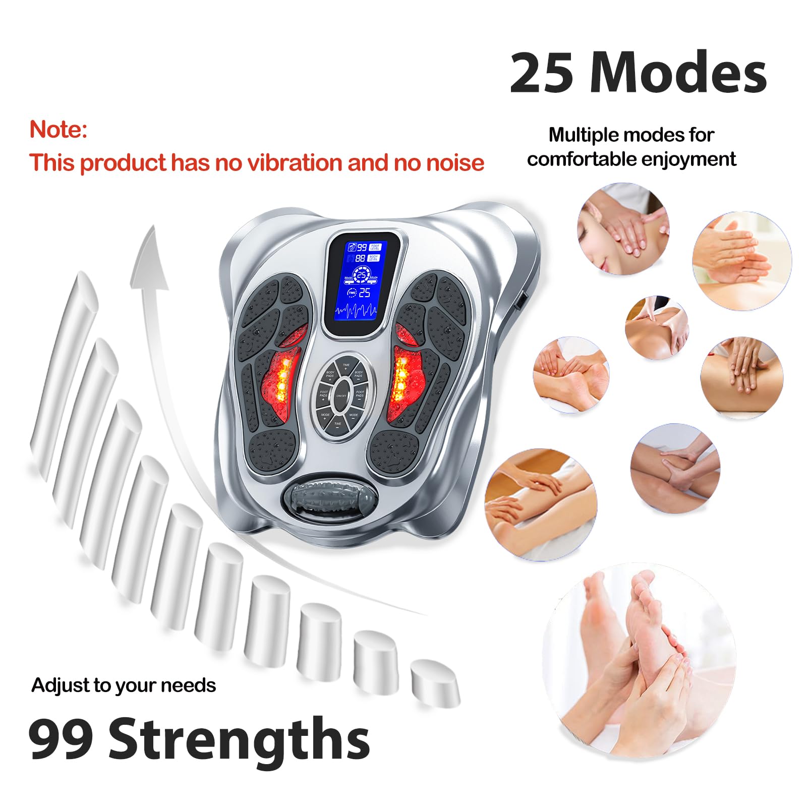 Creliver EMS Foot Massager compact design ready for setup