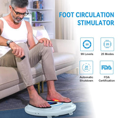 Creliver EMS Foot Massager control panel shows adjustable modes for personalized comfort.