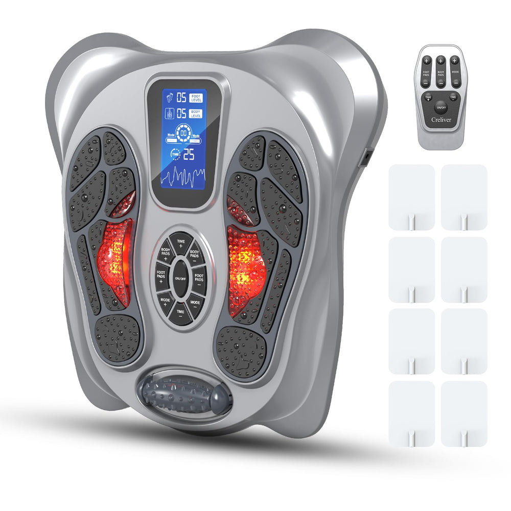 Creliver EMS Foot Massager front view for convenient home use and daily relief