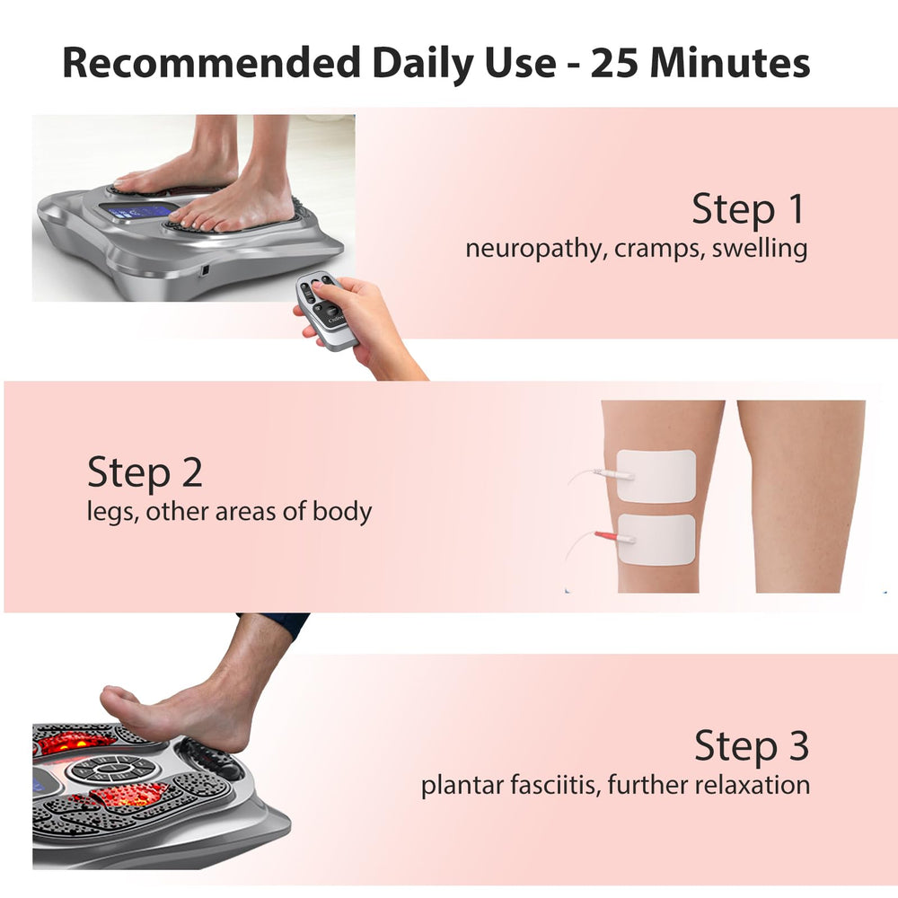 Creliver EMS Foot Massager hygiene cover during cleaning