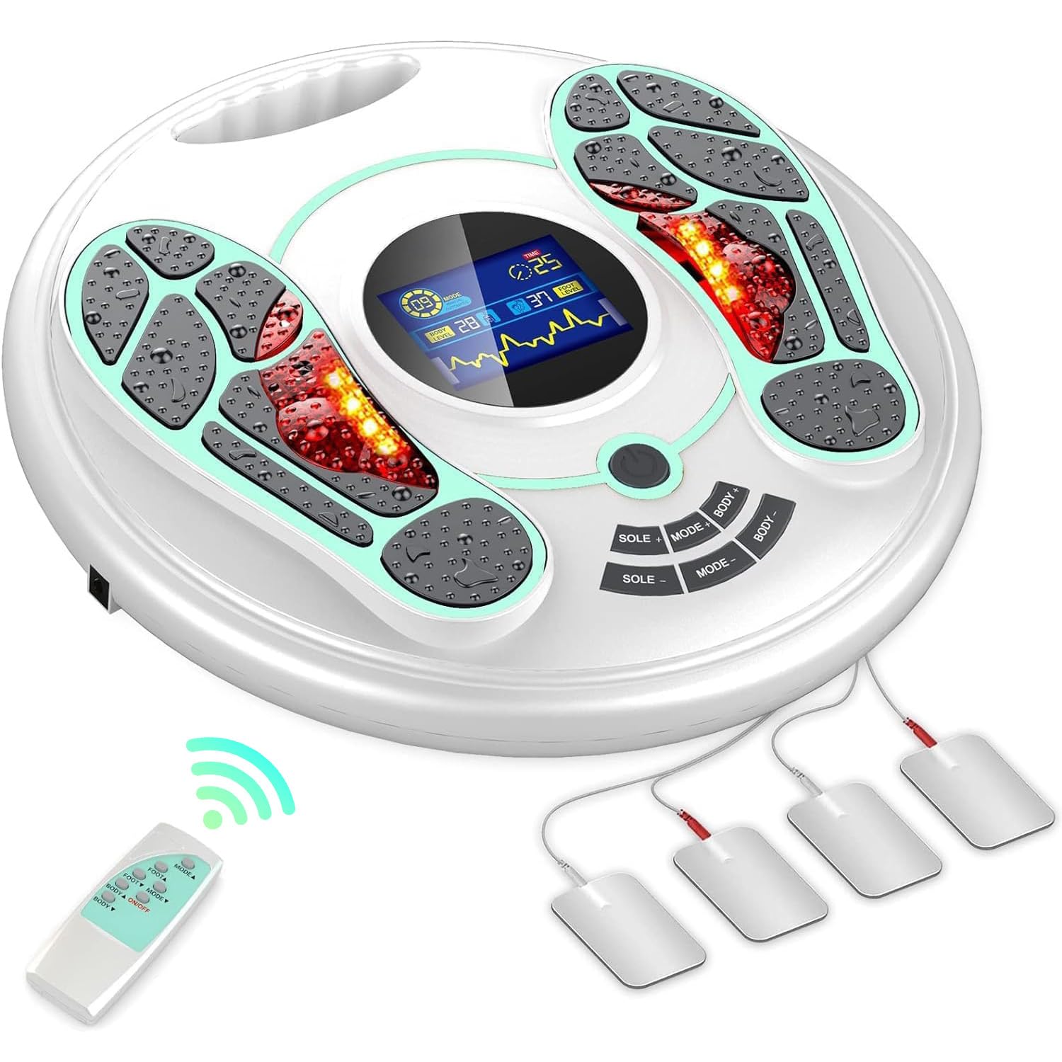 Creliver EMS foot massager performing deep sole massage for relief and relaxation