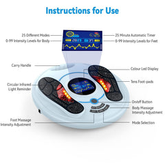 Creliver EMS Foot Massager therapy session depicting potential comfort.
