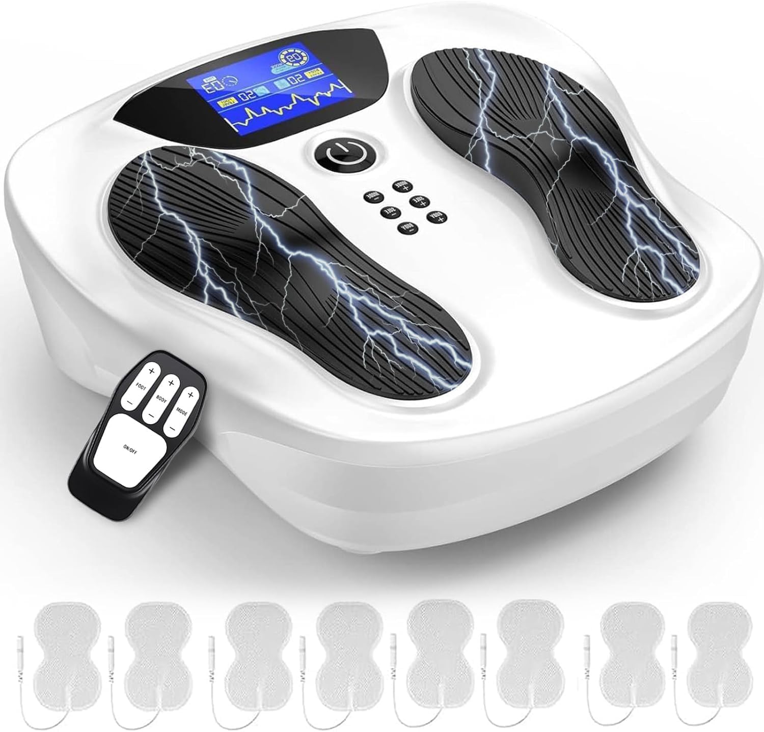 Creliver EMS Foot Stimulator Pro 2 front view promotes at-home circulation support.