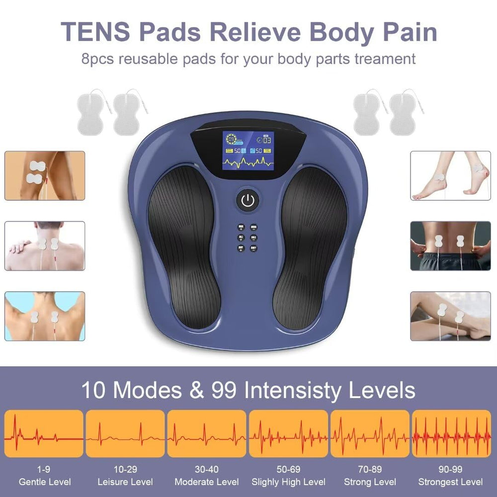 Creliver ergonomic foot-massager design fitting a variety of foot shapes