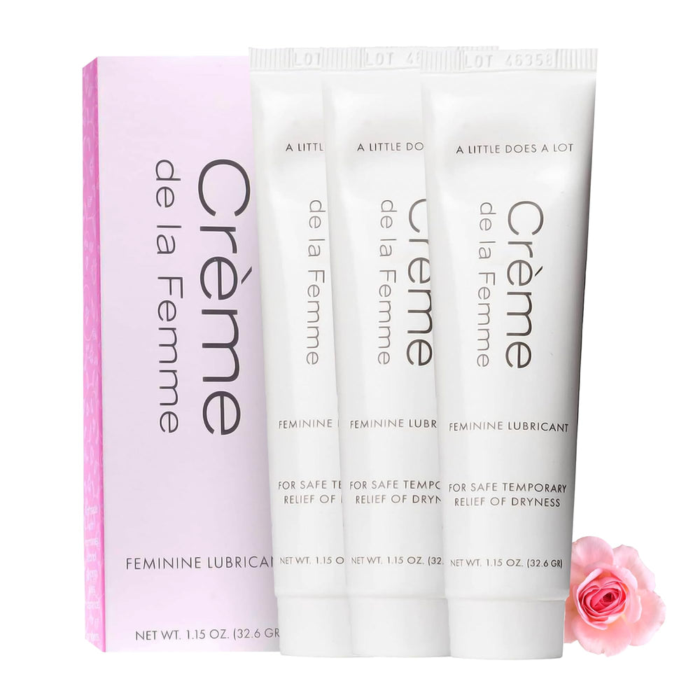 Creme de la Femme daily moisturizer tube for gentle intimate care after shower.