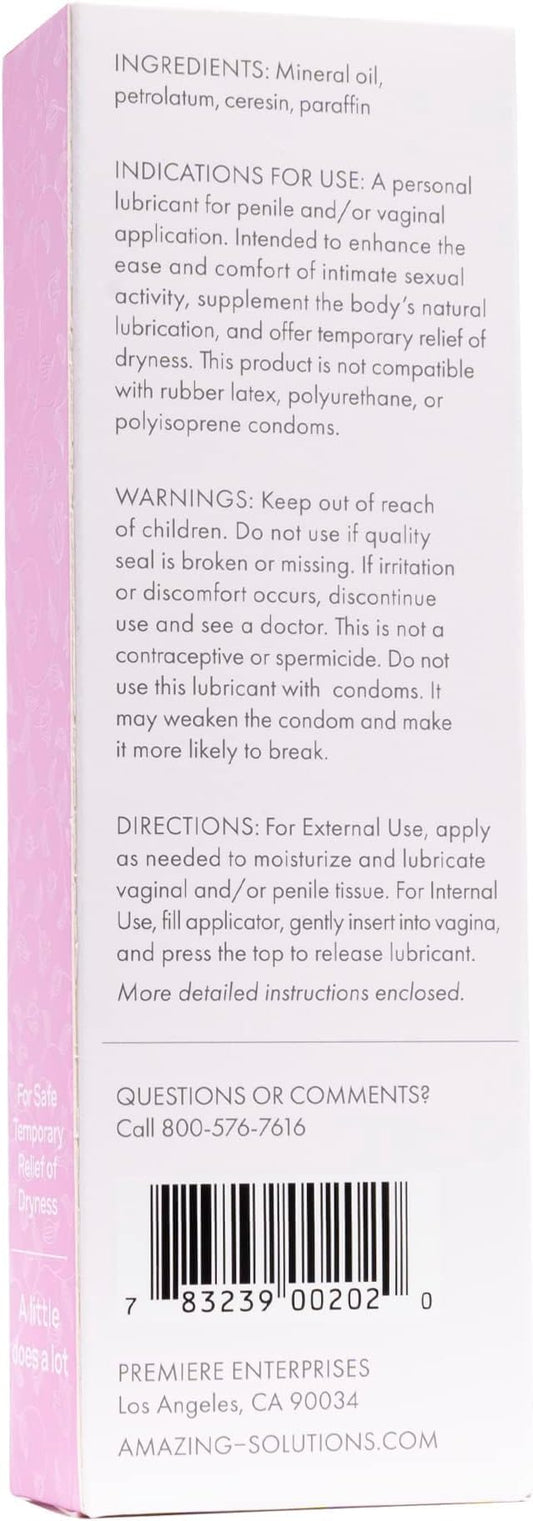 Disposable soft-tip applicator facilitates quick internal relief after bathing.