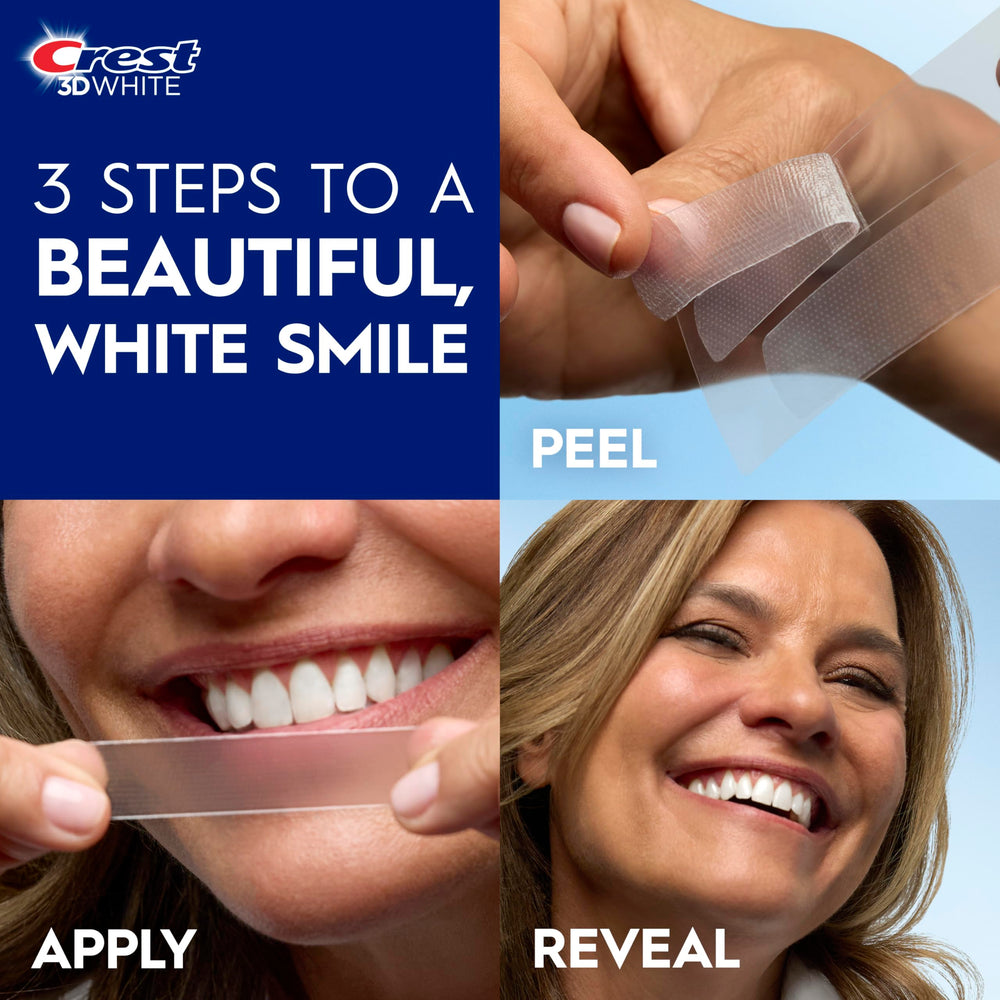 45-minute Crest 3D Whitestrips Age Renewal treatment in use
