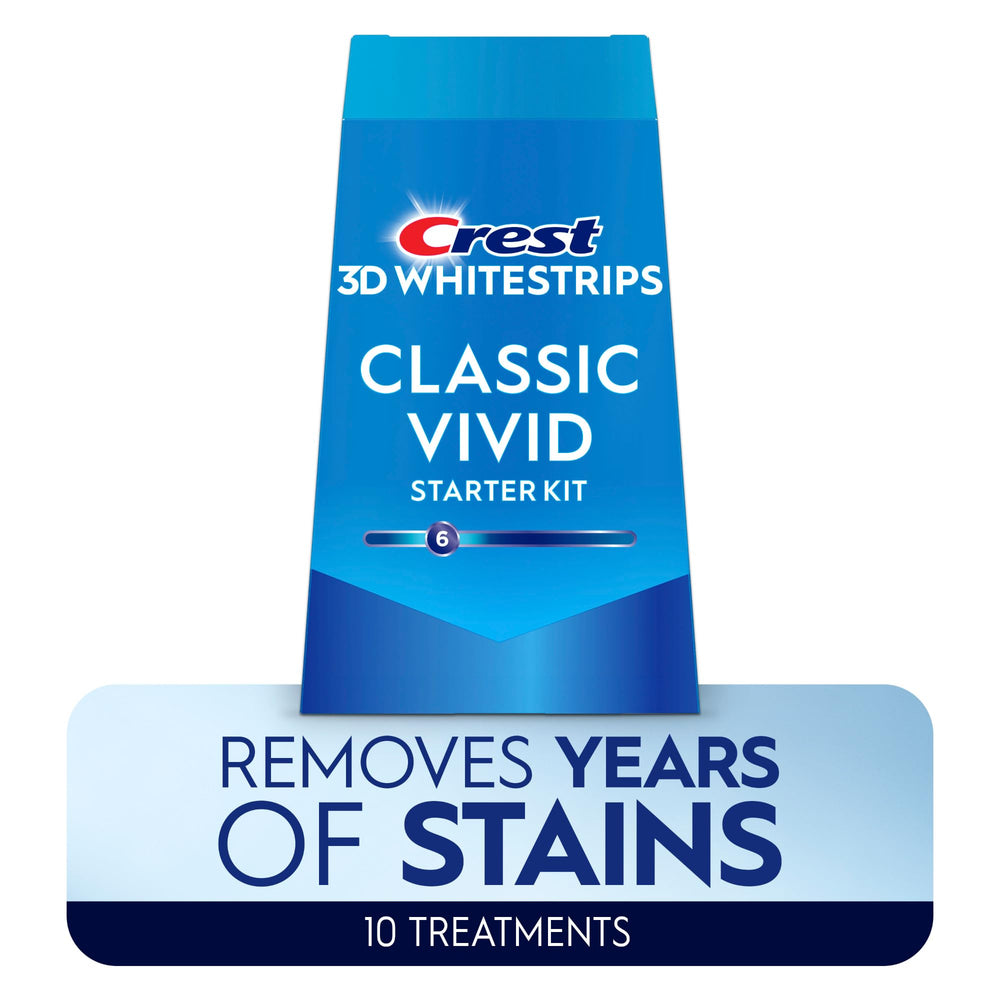 Crest 3D Whitestrips Classic Vivid Advanced Seal technology emphasis